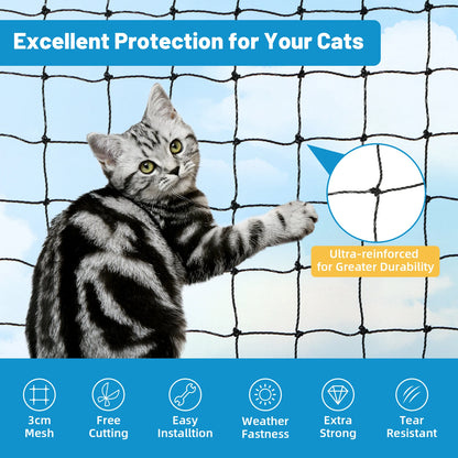 Steel Wire Reinforced Cat Balcony Safety Net