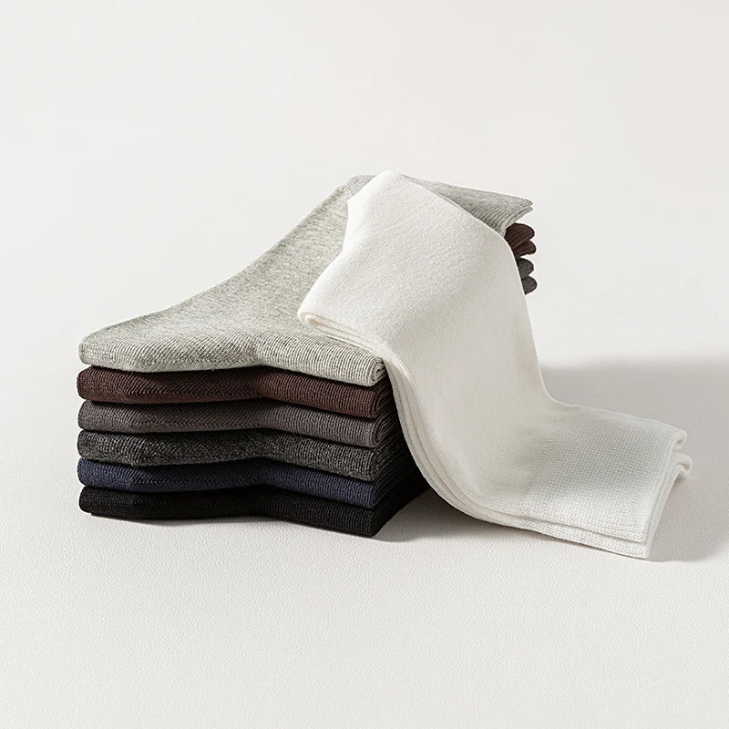Men’s Cotton Business Casual Socks 5 Pairs