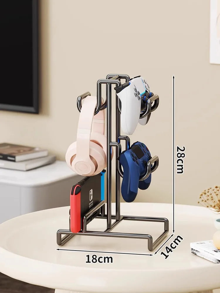Metal Headphone Stand & Controller Holder for Desk