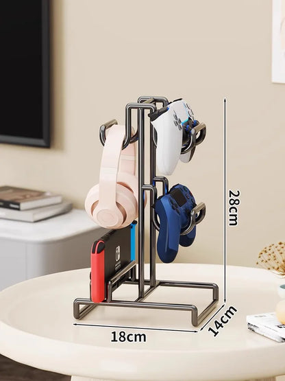 Metal Headphone Stand & Controller Holder for Desk