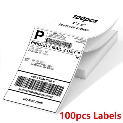 4 × 6 Inch Thermal Shipping Labels