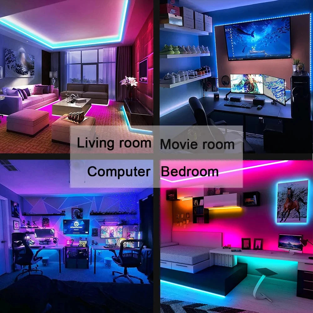 RGB LED Strip Lights with Remote Control