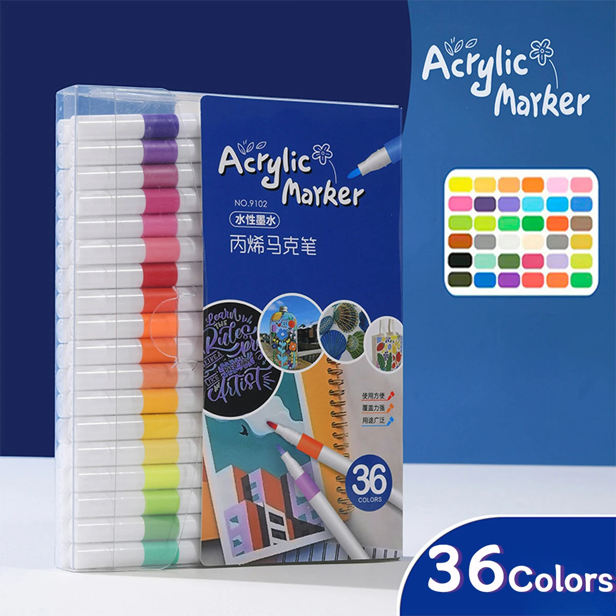 24-80 Colors Art Oily Marker Pen Set