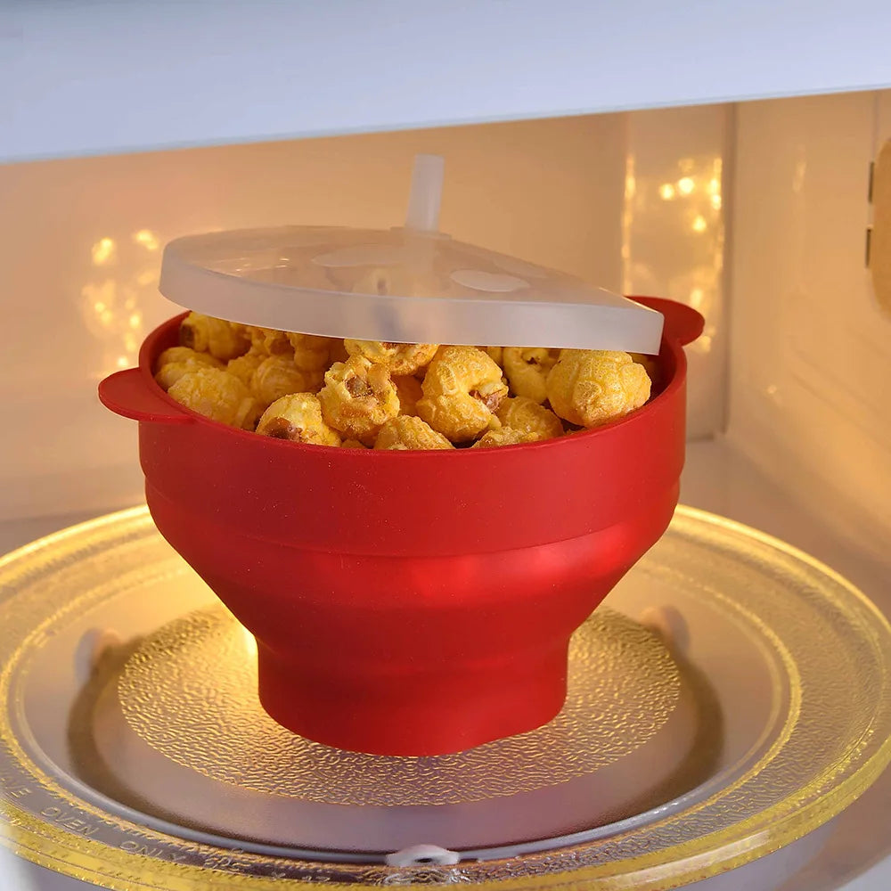 Foldable Silicone Popcorn Bowl