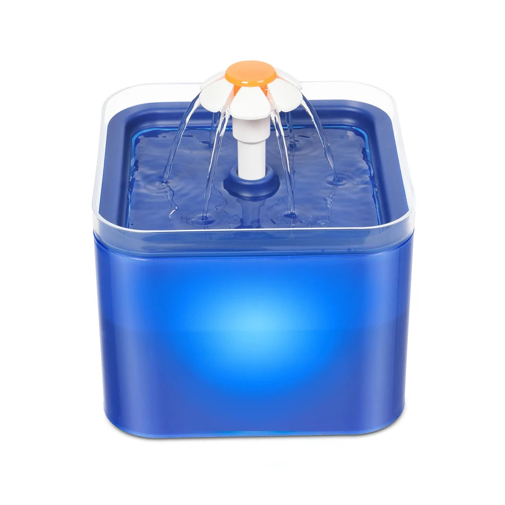 USB Pet Drinking Fountain with LED Water Level Display