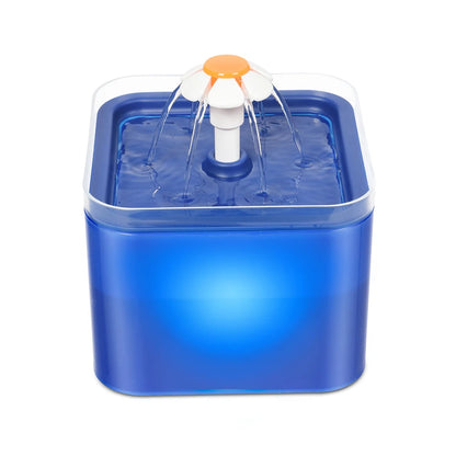 USB Pet Drinking Fountain with LED Water Level Display
