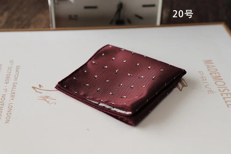 Korean Retro Geometric Pocket Square