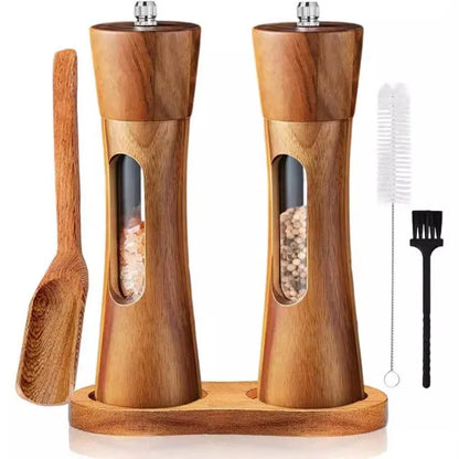 Manual Wooden Salt & Pepper Grinder