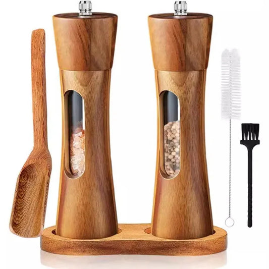 Manual Wooden Salt & Pepper Grinder