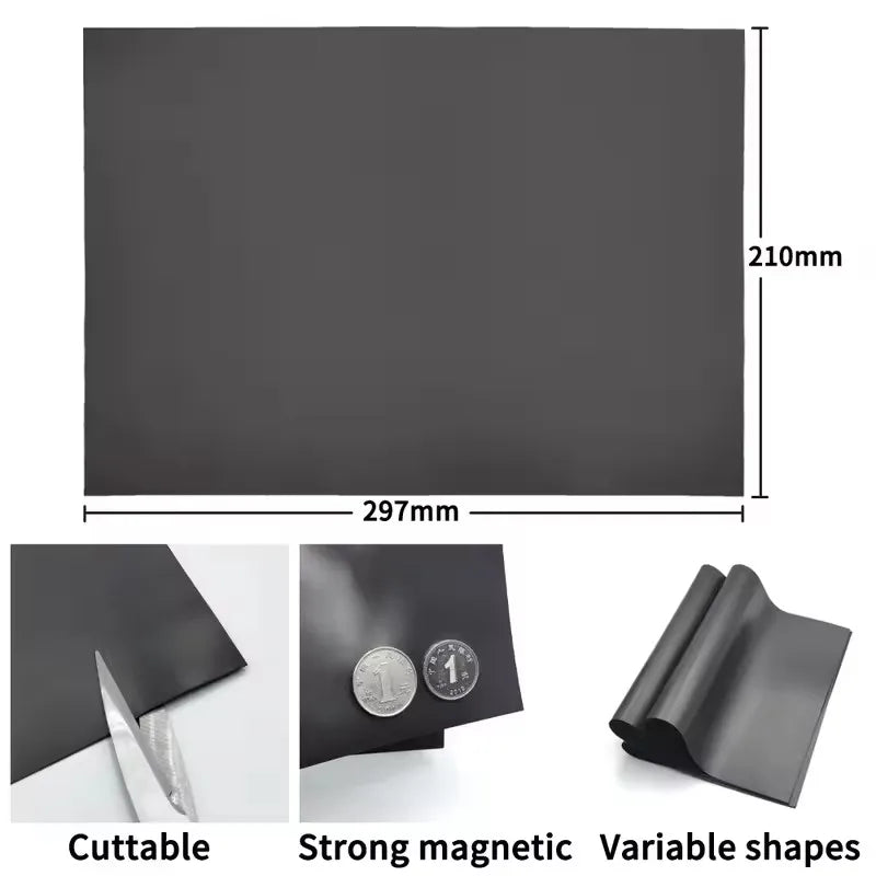 A4 Self-Adhesive Flexible Magnetic Sheet