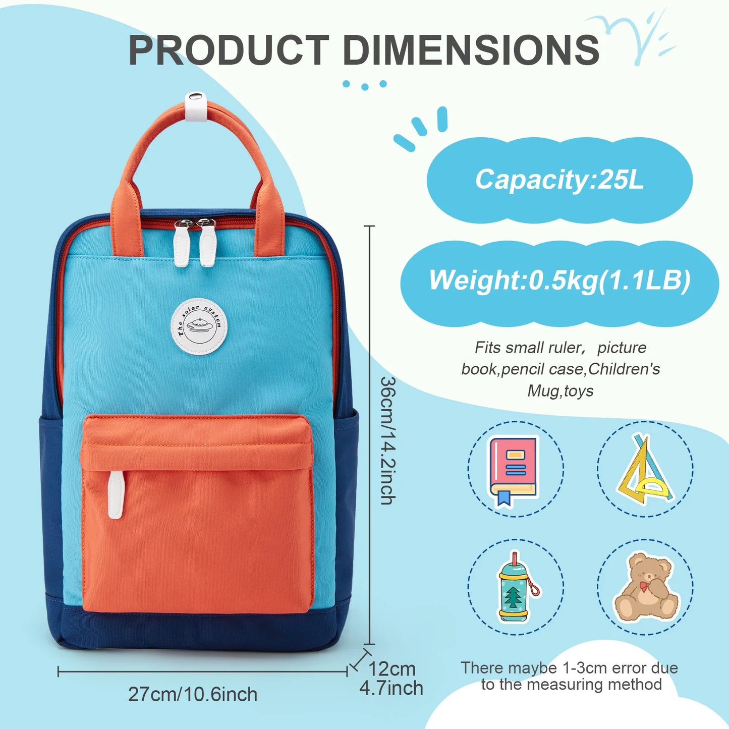 Fewchor Casual Kids School Backpack