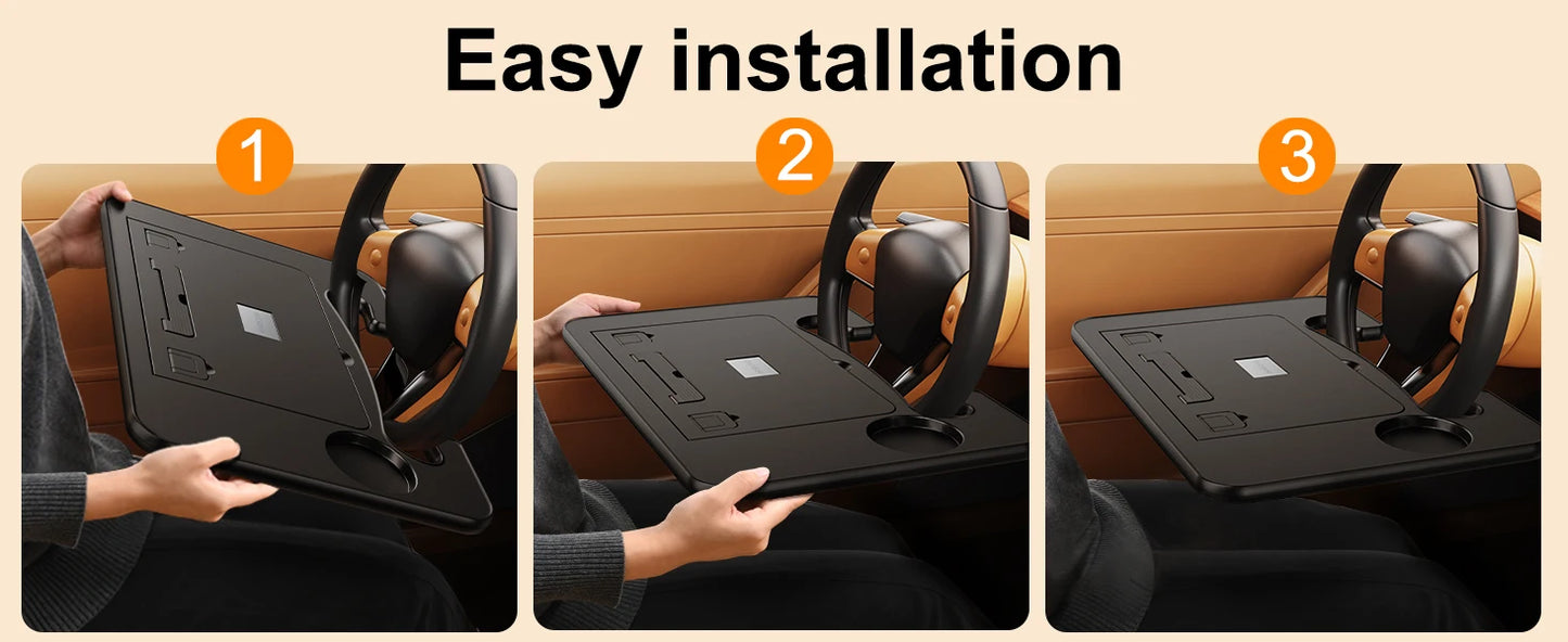 Car Steering Wheel Laptop Desk Tray