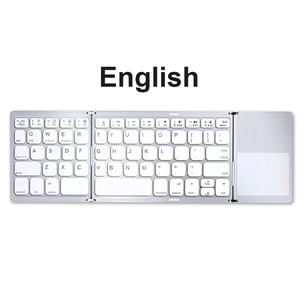 Foldable Bluetooth Keyboard with Touchpad