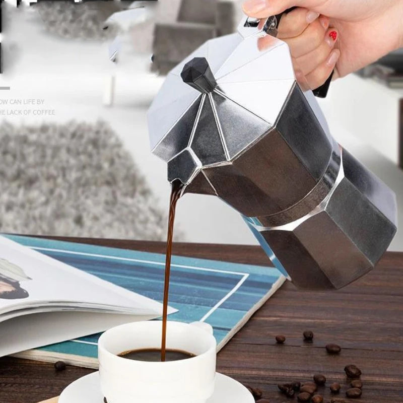 Classic Aluminum Moka Pot Espresso Maker