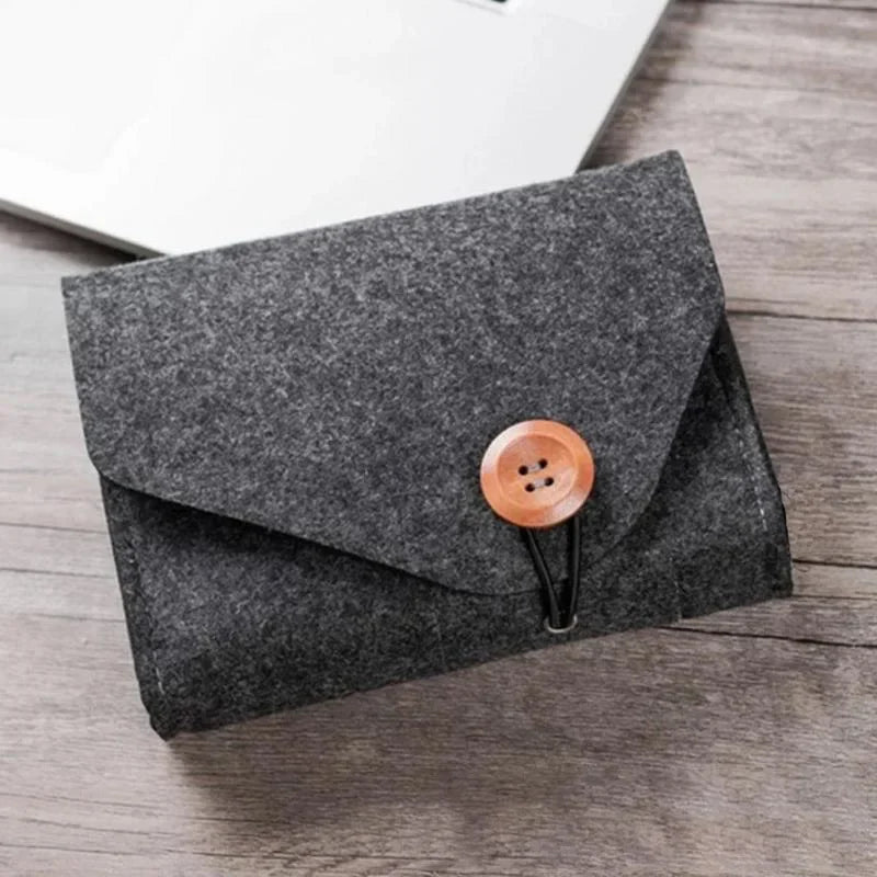 Felt Electronic Accessories Organizer Bag