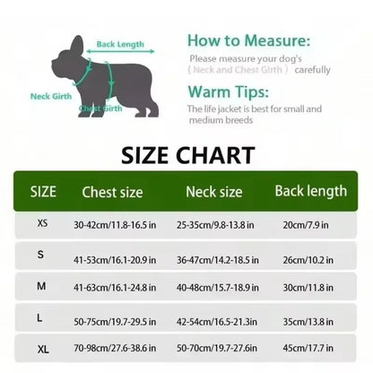 Dog Life Vest – High Visibility Swimming Safety Jacket