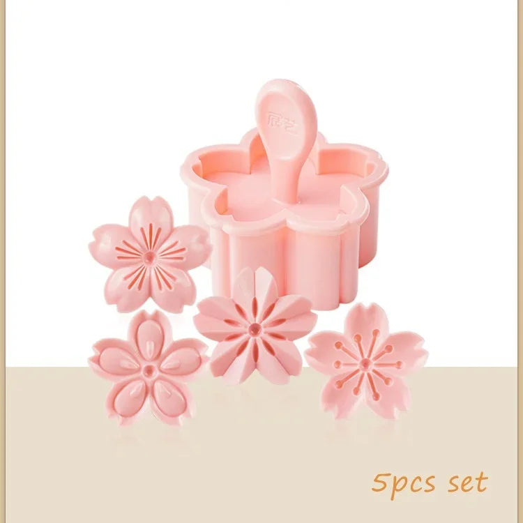 Cherry Blossom Cookie Mold Stamp Set
