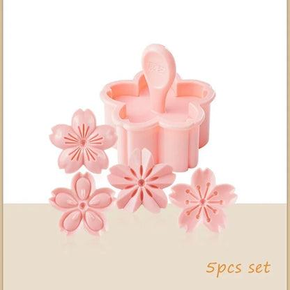 Cherry Blossom Cookie Mold Stamp Set