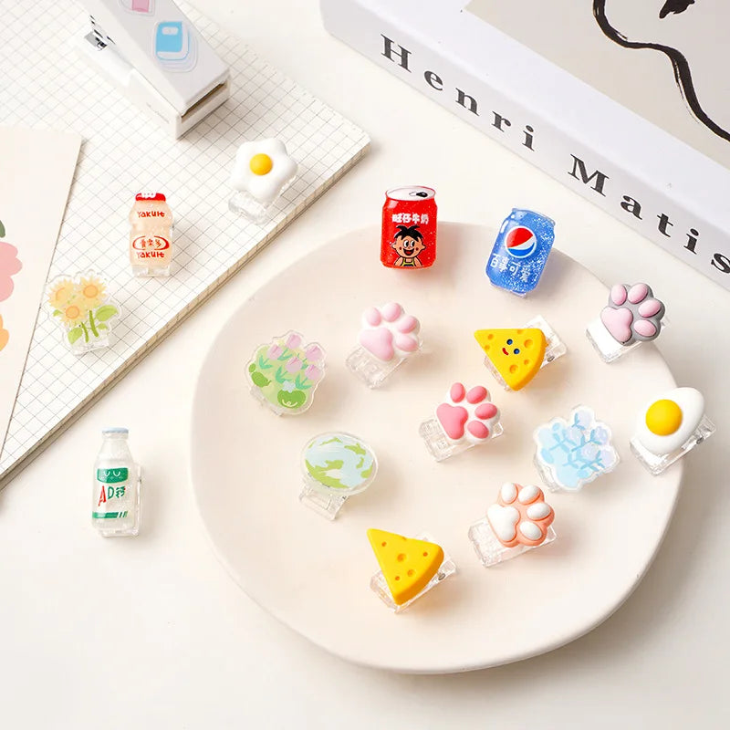 Cute Cat Paw Mini Paper Clip Bookmark