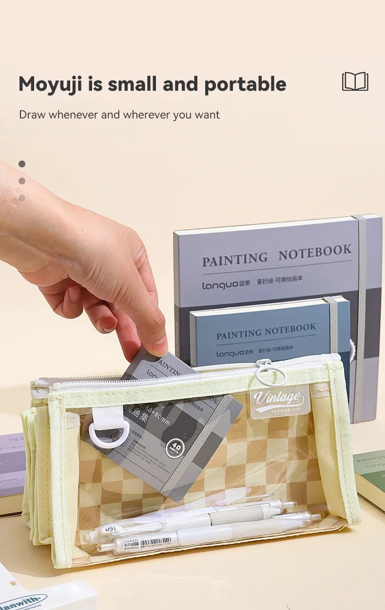 Portable 40-Sheet Mini Sketchbook – 250GSM Thick Paper