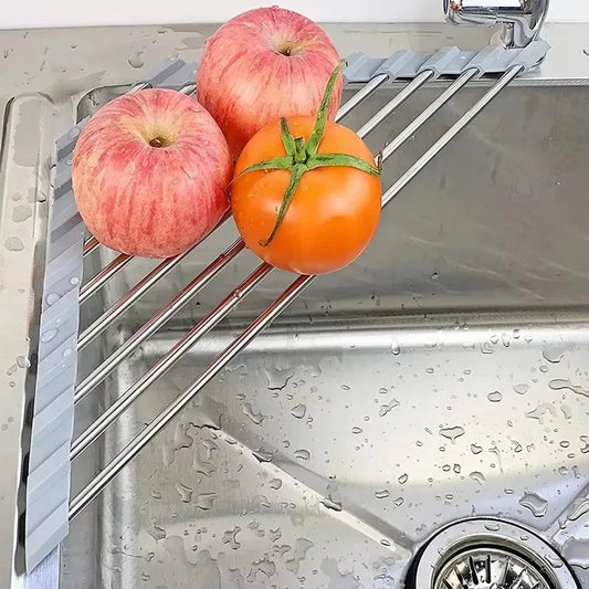 Roll Up Stainless Steel Dish Drying Rack