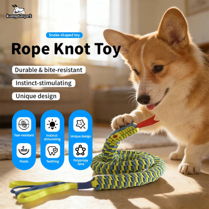 Snake Shape Dog Rope Toy