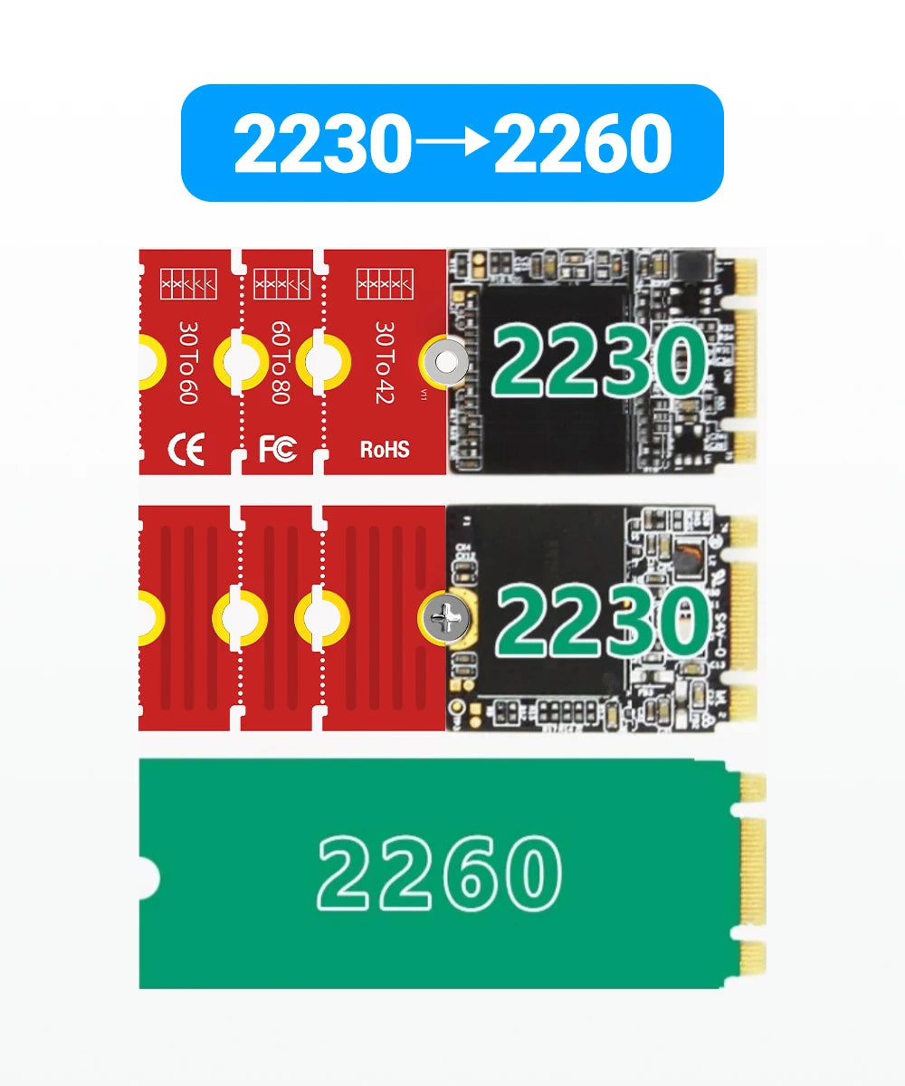 JEYI M.2 NVMe SSD Extension Bracket Adapter