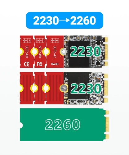 JEYI M.2 NVMe SSD Extension Bracket Adapter