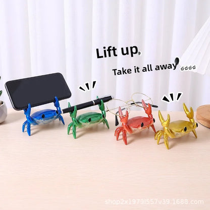Weightlifting Crab Phone Stand & Desk Organizer