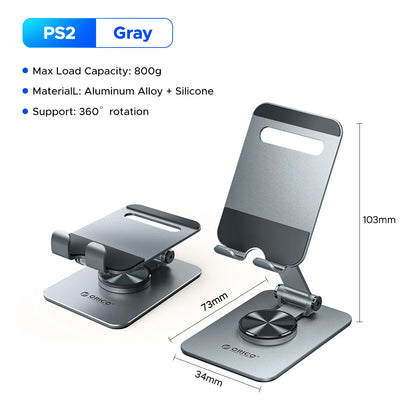 Aluminum 360° Rotating Phone Desk Holder