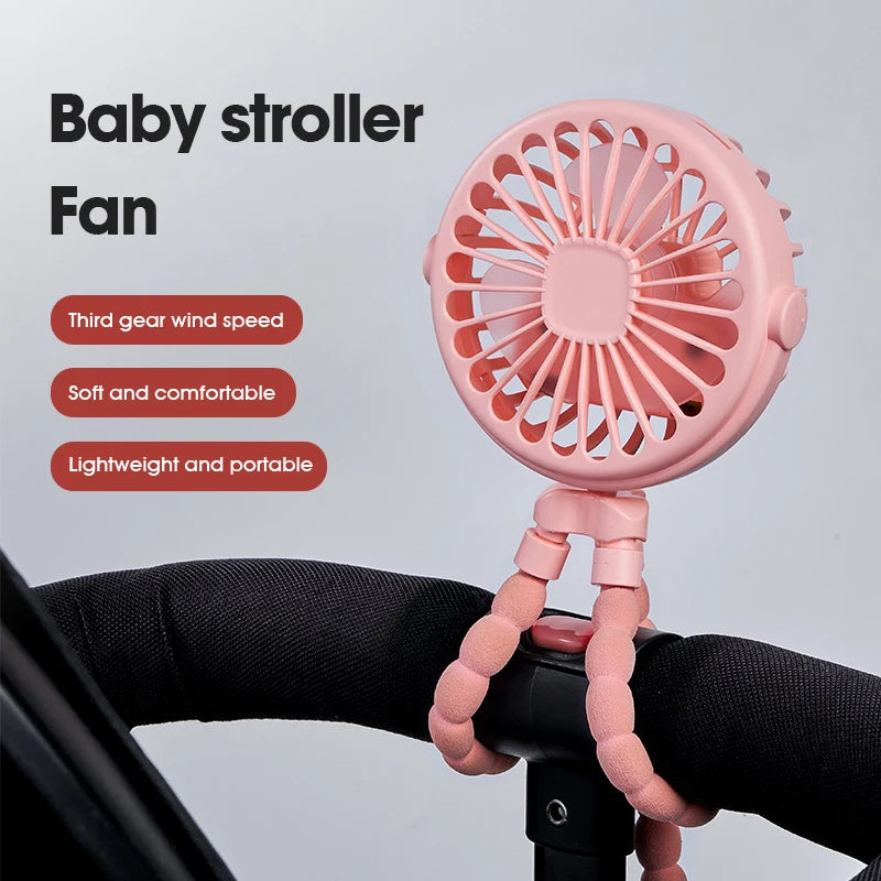 Portable Flexible Tripod Fan