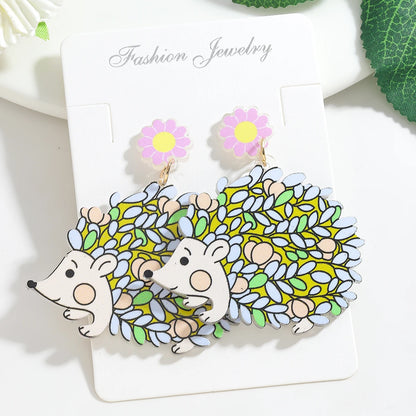Creative Acrylic Fish Octopus Earrings