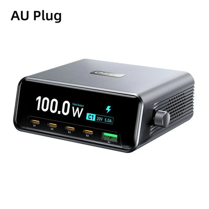 100W GaN 5-Port Smart Desktop Fast Charger