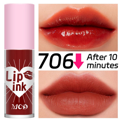 Long-Lasting Velvet Lip Gloss Stain – Plumping Liquid Lip Makeup