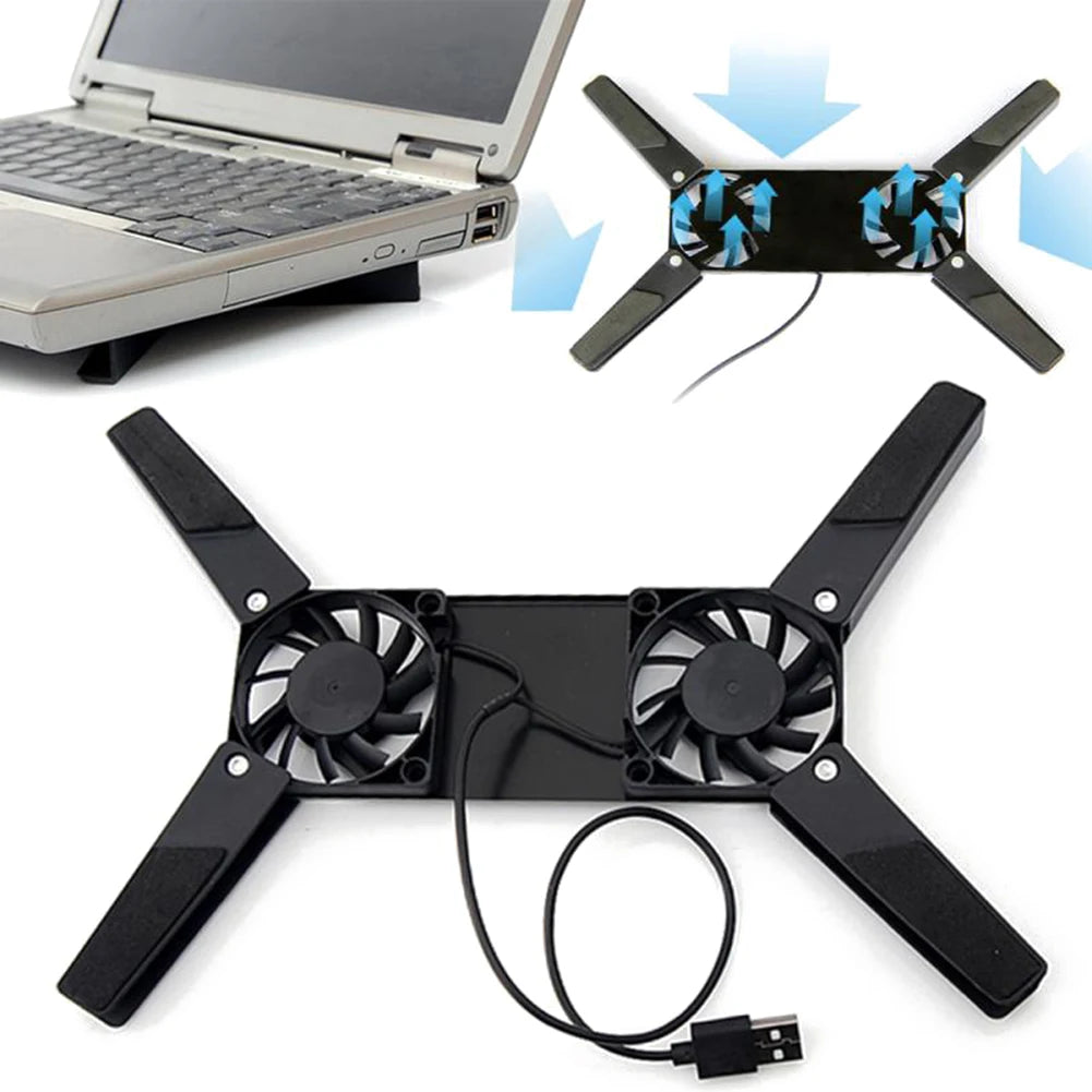 USB Laptop Cooling Pad with Dual Fans