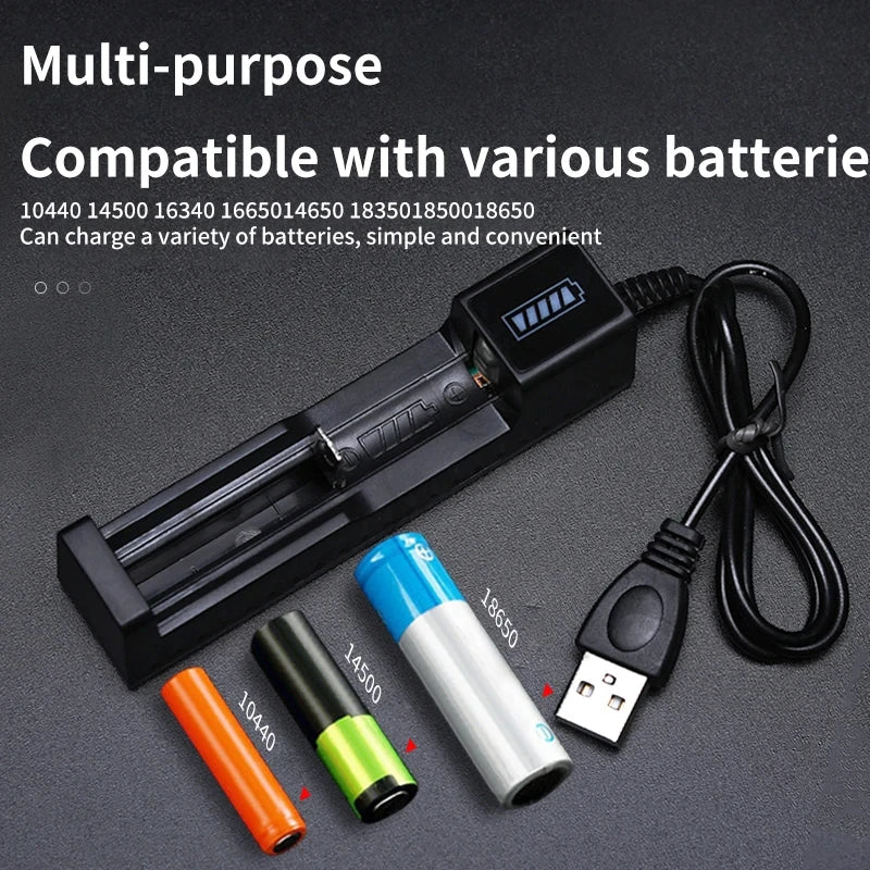 USB Charger for Rechargeable Lithium-Ion Batteries