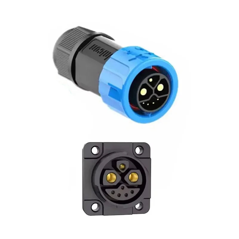 M23 IP67 Battery Charging Connector Plug – 50A