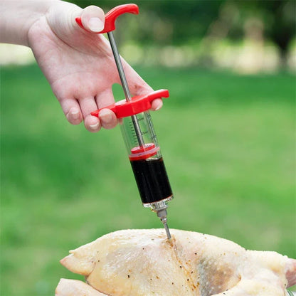 BBQ Marinade Injector Syringe Set for Turkey, Chicken, Beef & Pork