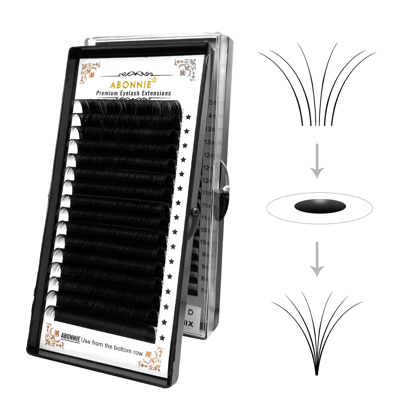 ABONNIE Individual Silk Eyelash Extensions
