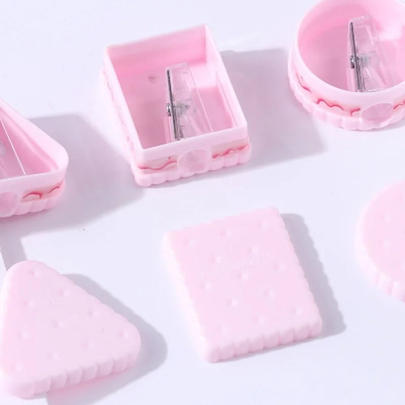 Biscuit Shape Pencil Sharpener Set