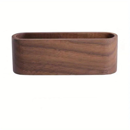 Wooden Business Card Holder Stand