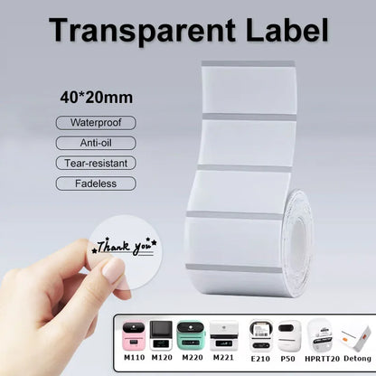 Transparent Thermal Label Roll