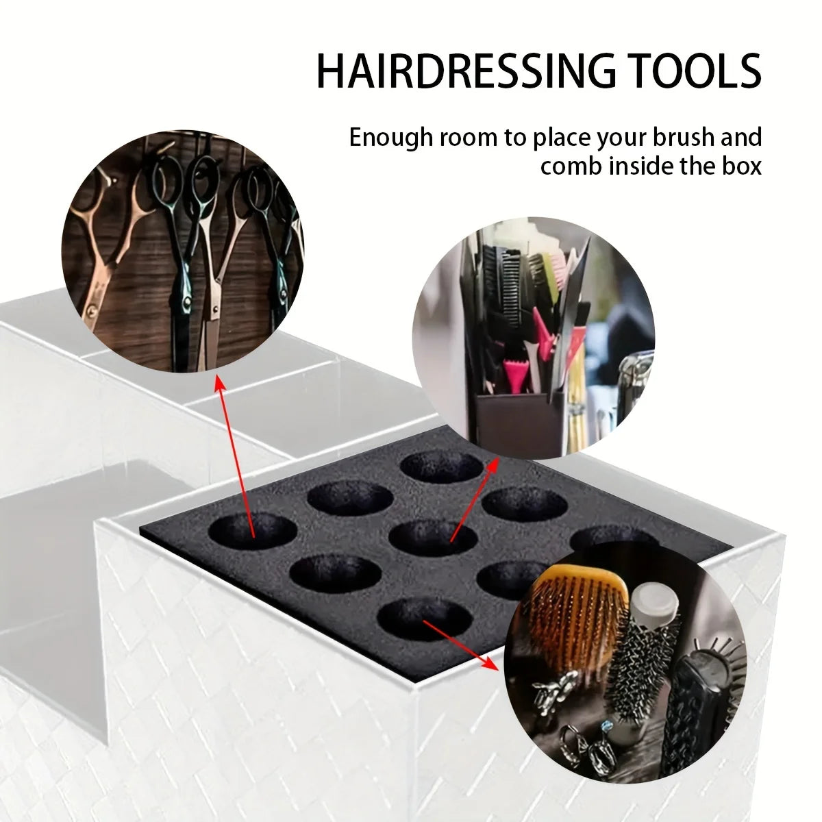 Professional Barber Scissors Holder Organizer