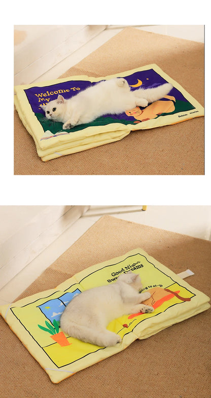 Book Style Foldable Pet Bed Mat