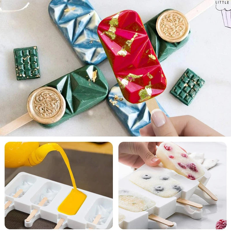 Silicone Ice Cream Popsicle Mould
