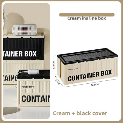 Multi-Function Cable Management Box with Phone Stand