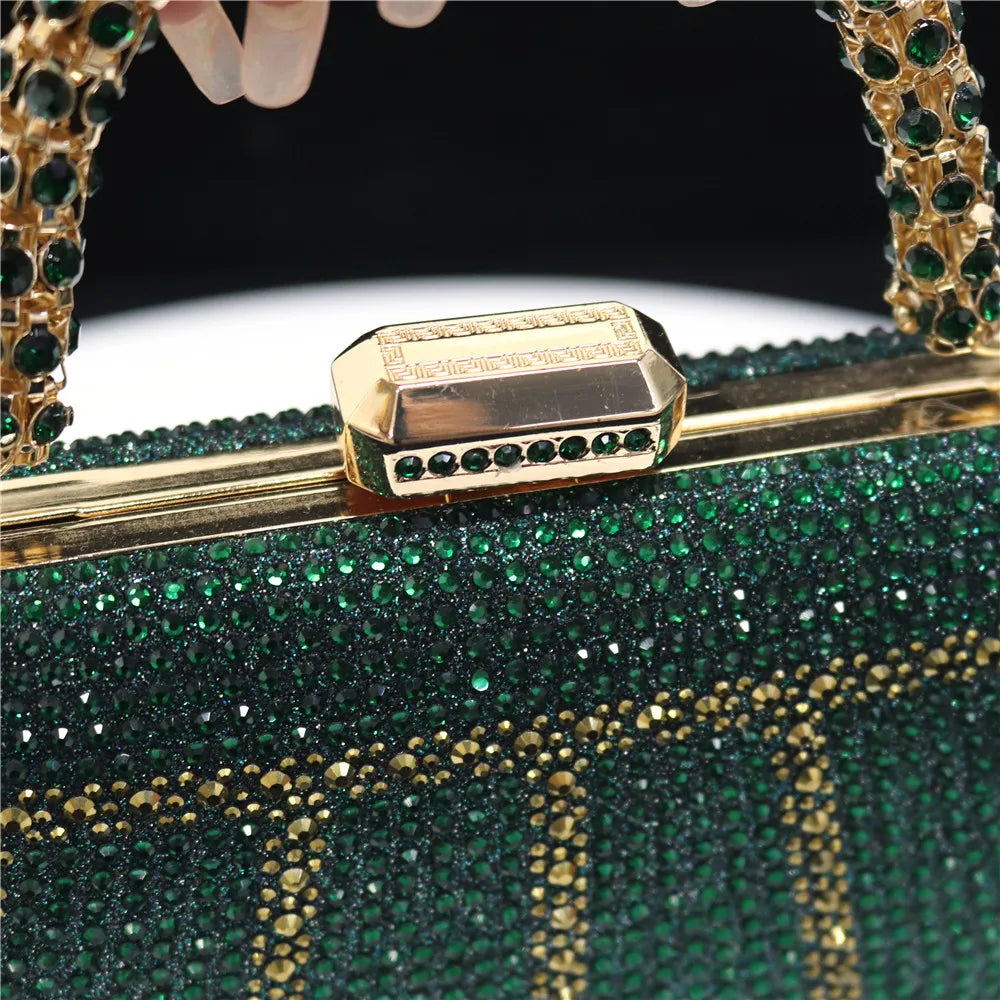 Luxury Rhinestone Evening Clutch Bag