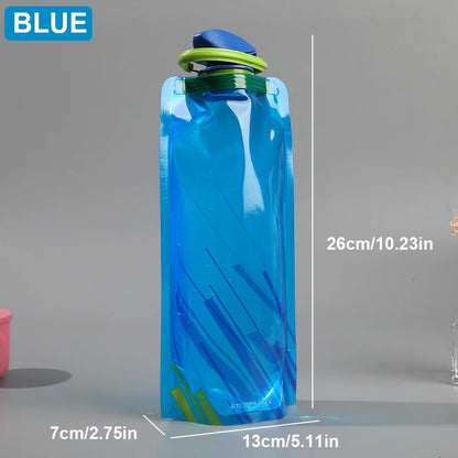 Collapsible Sports Water Bottle for Hiking & Outdoor Activities