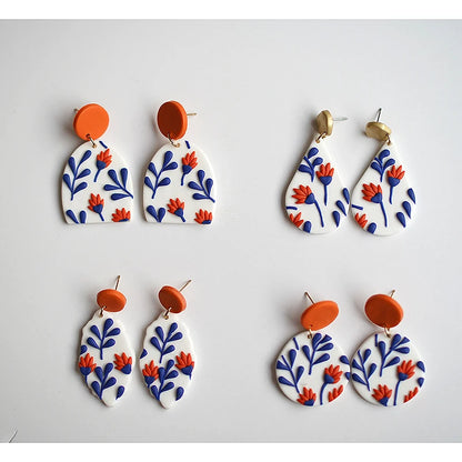 Classic Bohemiam Drop Bright Color Earrings