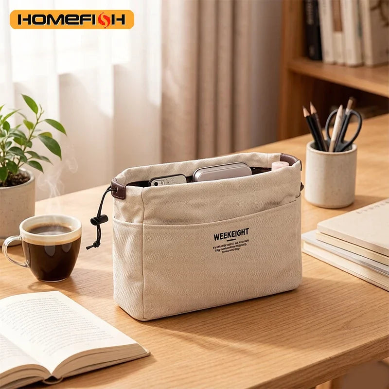 Canvas Cosmetic Storage Bag